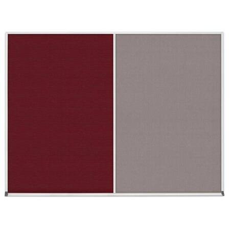 United Visual Products Single Door Radius Corkboard, 18"x24", Hea, UV7010RC-BLACK-COBACC UV7010RC-BLACK-COBACC